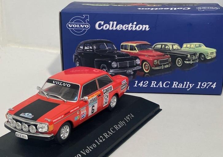 Volvo 142. RAC rally 1974. modeljr. 1973. Atlas nr. 51 1:43., Hobby en Vrije tijd, Modelauto's | 1:43, Nieuw, Auto, Overige merken