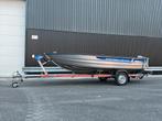 Linder Sportsman 445 Basic Yamaha 8 pk Damco trailer, Tot 10 pk, Aluminium, Ophalen of Verzenden, Zo goed als nieuw