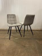 17 luxe horeca restaurant stoelen velvet grijs taupe, Ophalen, Nieuw in doos velvet taupe hotel chique, Nieuw, Metaal