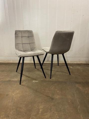 17 luxe horeca restaurant stoelen velvet grijs taupe beschikbaar voor biedingen