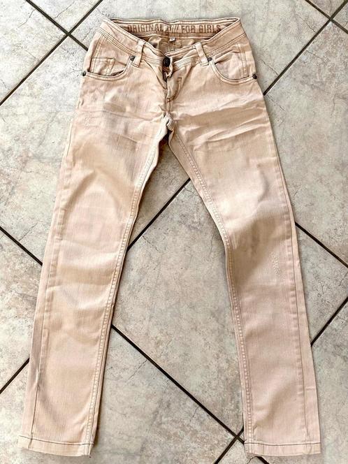 JILL beige jeans 146/152, Kinderen en Baby's, Kinderkleding | Maat 146, Zo goed als nieuw, Meisje, Broek, Ophalen of Verzenden