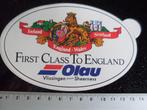 sticker Olau logo vlissingen sheerness first class england, Verzamelen, Verzenden, Zo goed als nieuw, Bedrijf of Vereniging