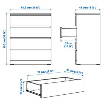 Ikea malm ladenkast - afbeelding 5