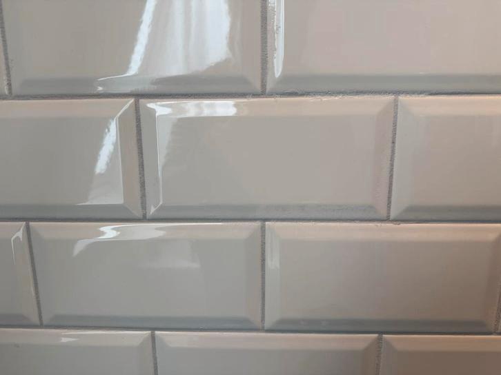 Cream Joy Wit Metro Tegels 8m2, Doe-het-zelf en Verbouw, Tegels, Nieuw, Wandtegels, Keramiek, Minder dan 20 cm, Minder dan 20 cm