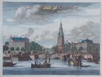 Amsterdam Oude Schans Montelbaanstoren Wagenaar Gravure 1760, Antiek en Kunst, Kunst | Etsen en Gravures, Ophalen of Verzenden