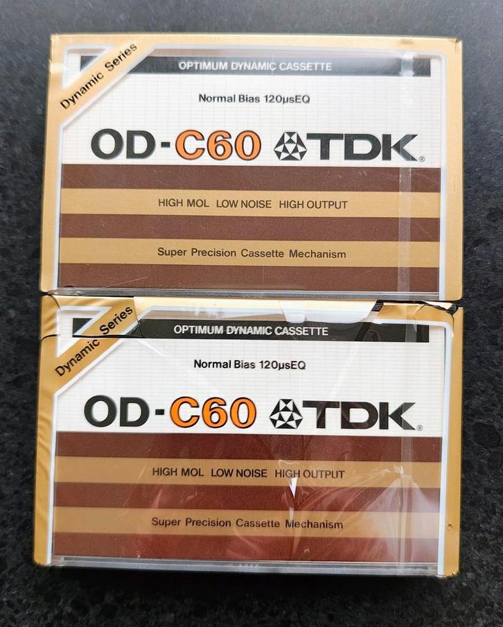 TDK OD-C60 Cassettebandjes - Nieuw!, Cd's en Dvd's, Cassettebandjes, Nieuw in verpakking, Onbespeeld, Overige genres, 2 t/m 25 bandjes