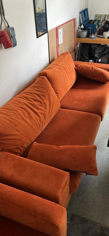 Bank en stoel, 2 zits, lovechair, velvet beschikbaar voor biedingen