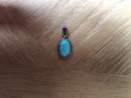 Turquoise hanger met zilver,edelsteen hanger,, Ophalen, Nieuw