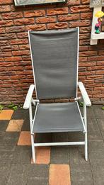 4 standen tuin stoel, Ophalen of Verzenden, Gebruikt, Aluminium, Inklapbaar