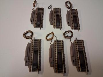 6 x fleischmann 6114 elektrisch ontkoppelrails bijna nieuw beschikbaar voor biedingen