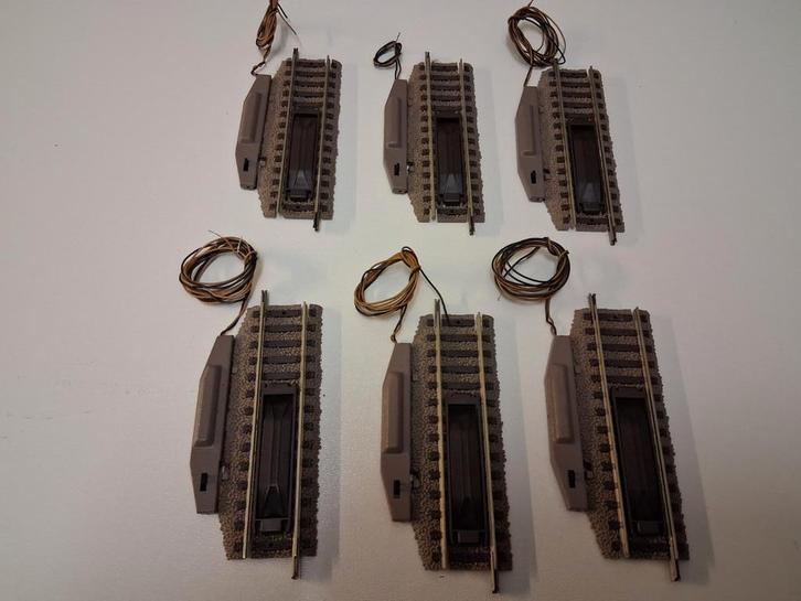 6 x fleischmann 6114 elektrisch ontkoppelrails bijna nieuw, Hobby en Vrije tijd, Modeltreinen | H0, Zo goed als nieuw, Rails, Gelijkstroom