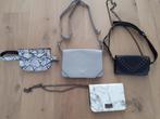 4 tasjes zwart/ grijs/ wit, Sieraden, Tassen en Uiterlijk, Tassen | Damestassen, Ophalen of Verzenden, Zo goed als nieuw, Zwart