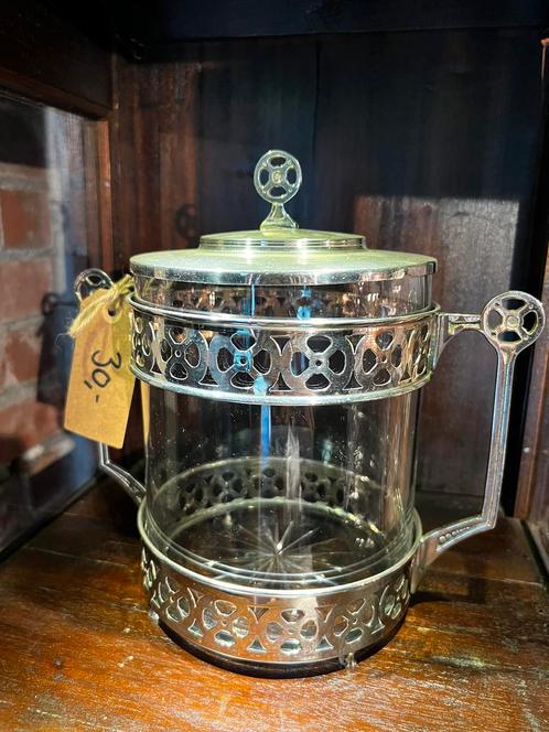 Antieke art deco koekjes pot, Antiek en Kunst, Antiek | Glas en Kristal, Ophalen of Verzenden