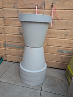 Grijze plastic  bloempotten voor buiten, Ophalen, Kunststof, Gebruikt, Minder dan 60 cm