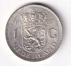 1 Gulden 1967 ruim zeer mooi met Patina, Postzegels en Munten, Munten | Nederland, 1 gulden, Koningin Juliana, Verzenden, Zilver