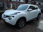 NISSAN JUKE 1.6 CONNECTA AUTOM 2018 CLIM NAVI LEER 8950 EURO, Wit, 1598 cc, Benzine, MPV