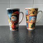 2 maxi mokken  kerst, Huis en Inrichting, Keuken | Servies, Ophalen of Verzenden, Zo goed als nieuw, Overige stijlen, Kop(pen) en/of Schotel(s)