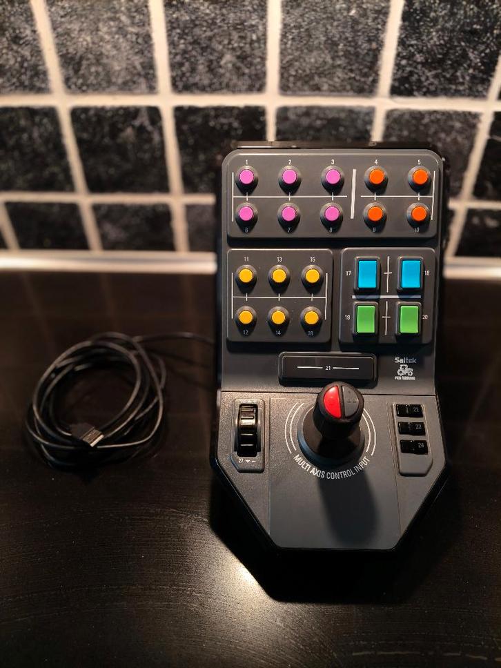 Saitek (Logitech G) Heavy Equipment Side Panel, Computers en Software, Joysticks, Zo goed als nieuw, Ophalen of Verzenden