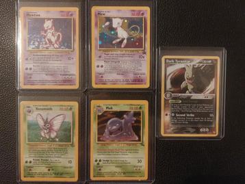 Pokémon - Mew, Mewtwo, Tyranitar (Played / Poor) beschikbaar voor biedingen