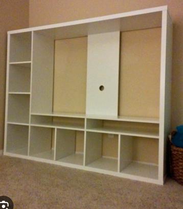 Wandmeubel/tv kast van Ikea, wit 