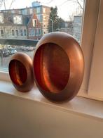 2x Waxinelichthouder / Ei Kandelaar -koper, Ophalen, Zo goed als nieuw, Brons of Koper, Minder dan 25 cm
