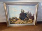 Schilderij landschap 100 x 80cm oud, Ophalen