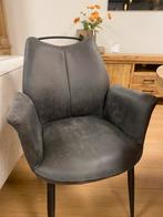 Super leuke armstoelen! Set van 4 micorleder antraciet, Ophalen, Overige kleuren, Nieuw, Metaal