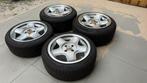 Schmidt revolution 4X100 16” 7,5j 9J breedset Kumho, Ophalen, Gebruikt, 16 inch, Banden en Velgen