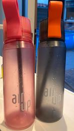 Zwarte air upet oranje lus, roze air up met rize lus., Sport en Fitness, Bidons, Verzenden, Gebruikt