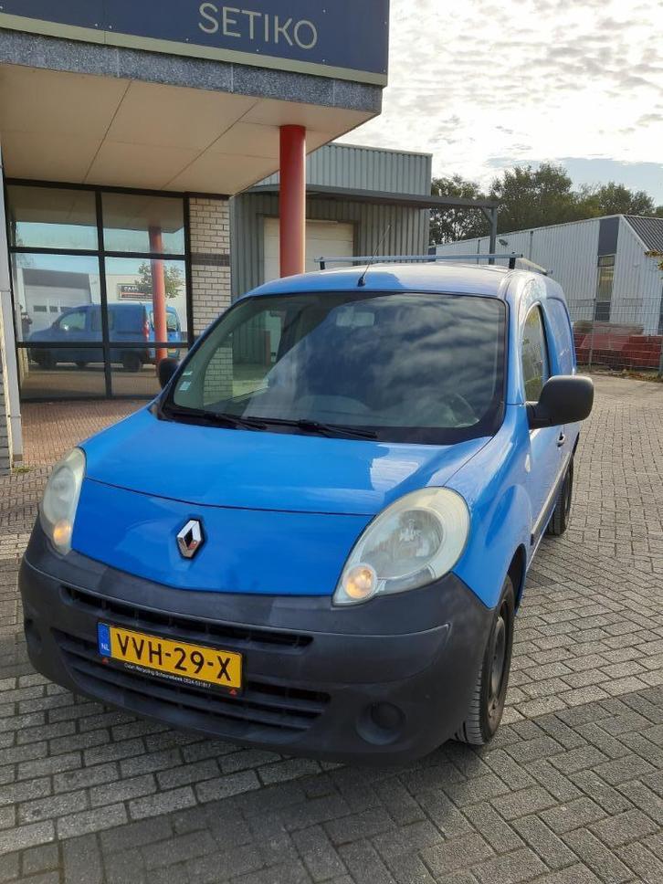 Renault Kanggo 2009 Blauw, Auto's, Bestelauto's, Particulier, Airbags, Airconditioning, Bluetooth, Boordcomputer, Centrale vergrendeling