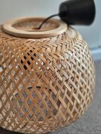 Rotan/Bamboe hanglamp – Ø35 x H26 cm, Ophalen of Verzenden, Zo goed als nieuw, Rond