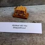 modeltrein Ho - Scenery Art.40 Stapelhout / brandhout, Hobby en Vrije tijd, Modeltreinen | H0, Gelijkstroom, Natuur, Nieuw, Ophalen of Verzenden