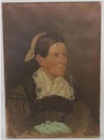 antiek portret schilderij dame Biedermeier 1850, Antiek en Kunst, Kunst | Schilderijen | Klassiek, Ophalen