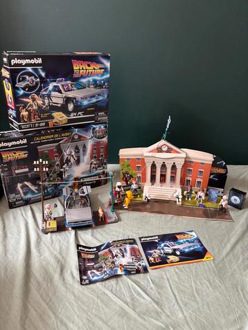 Playmobil Back to the Future DeLorean + Advent kalender toys beschikbaar voor biedingen