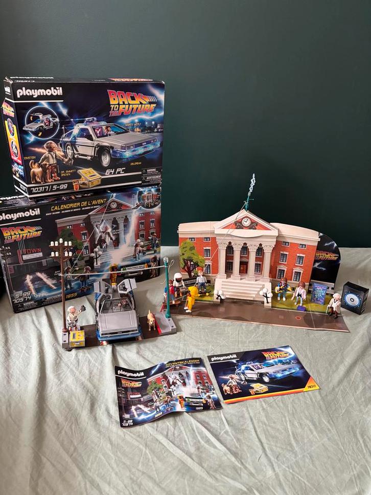 Playmobil Back to the Future DeLorean + Advent kalender toys, Kinderen en Baby's, Speelgoed | Playmobil, Gebruikt, Complete set