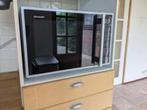 Sharp combimagnetron grijs vrijstaand 40 liter, Ophalen, Combimagnetron, Zo goed als nieuw, Draaiplateau