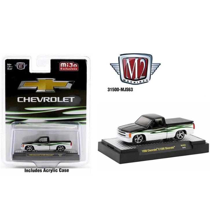 1990 Chevrolet C1500 Silverado van M2 1/64, Hobby en Vrije tijd, Modelauto's | Overige schalen, Nieuw, Auto, Ophalen of Verzenden