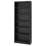 Billy boekenkast 80 cm zwart-bruin, Ophalen, Gebruikt
