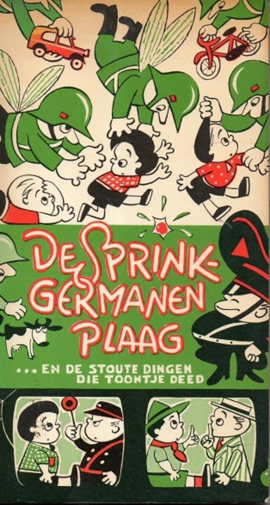 de sprinkgermanenplaag en de stoute dingen die toontje deed, Verzamelen, Militaria | Tweede Wereldoorlog, Overige soorten, Boek of Tijdschrift