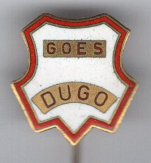 DUGO GOES email op koper sport speldje ( Z_115 ), Verzamelen, Speldjes, Pins en Buttons, Zo goed als nieuw, Speldje of Pin, Sport