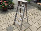 Antiek vintage keukentrapje, Huis en Inrichting, Ophalen, Gebruikt, Hout