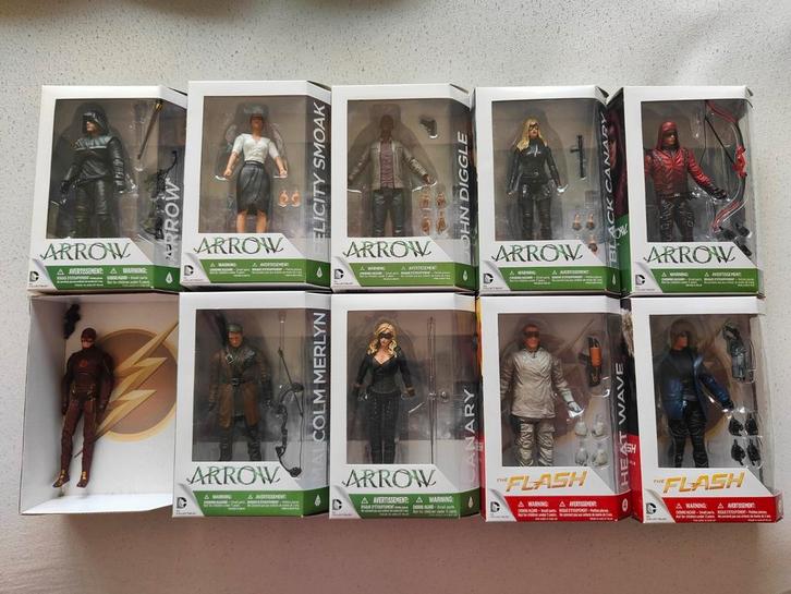 DC Comics The Flash & Green Arrow Actiefiguren, Verzamelen, Poppetjes en Figuurtjes, Zo goed als nieuw, Ophalen of Verzenden