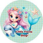 L352 luxe icing zeemeermin 20x4,7cm eetbaar v cupcake koek, Ophalen of Verzenden, Nieuw, Cupcakes, Versiering