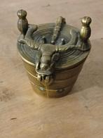 Antieke Bronzen Gewichten Set met Stier Decoratie, Antiek en Kunst, Antiek | Koper en Brons, Ophalen of Verzenden, Brons