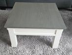Landelijke salontafel met opbergruimte, Huis en Inrichting, Tafels | Salontafels, Ophalen, Gebruikt, 50 tot 100 cm, Vierkant