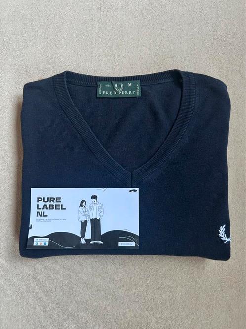 Fred Perry heren shirt lange mouwen – Maat M – Gedragen, Kleding | Heren, T-shirts, Zo goed als nieuw, Blauw, Verzenden