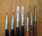 Set van 4 penselen voor olieverf of aquarel, Ophalen of Verzenden, Nieuw, Penseel of Kwast