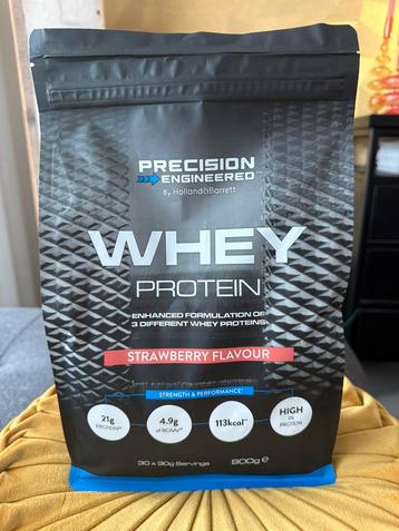 WHEY protein poeder strawberry flavour 900 gram nieuw €59,99 beschikbaar voor biedingen