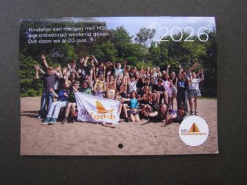 Kalender / maandplanner 2026; Nationaal MSfonds beschikbaar voor biedingen