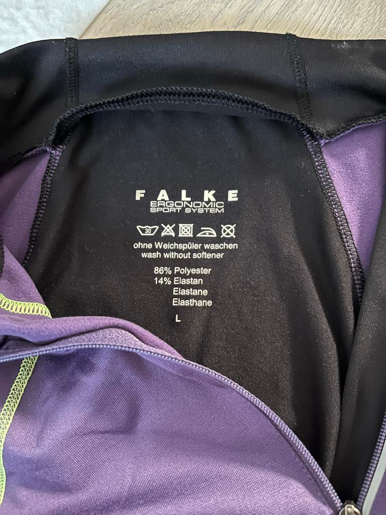 Falke hardloopshirt - Maat L, Paars, Maat 42/44 (L), Ophalen of Verzenden, Zo goed als nieuw